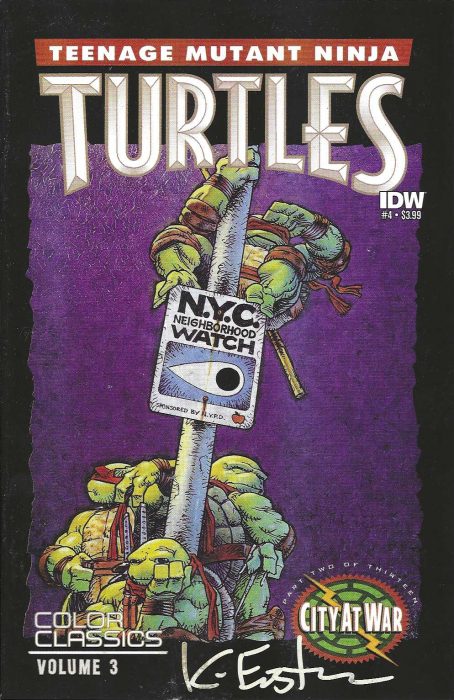 TMNT Color Classics Vol 3 4 SIGNED Kevin Eastman Studios