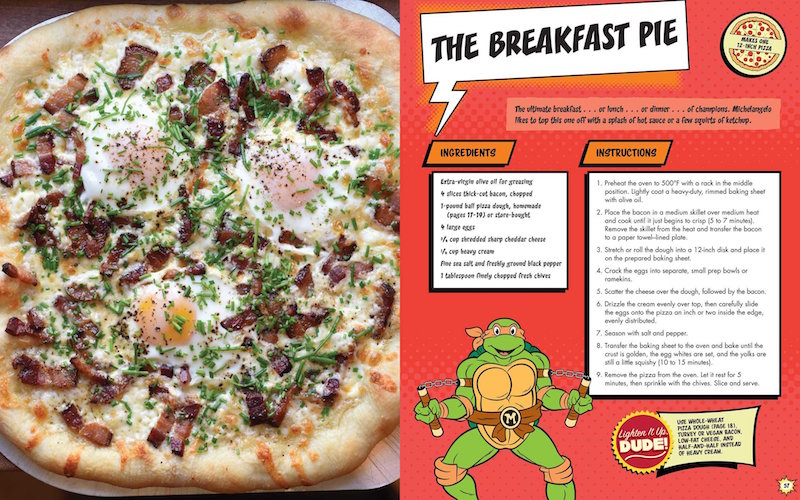 TMNT Pizza Cookbook – Signed with Headsketch