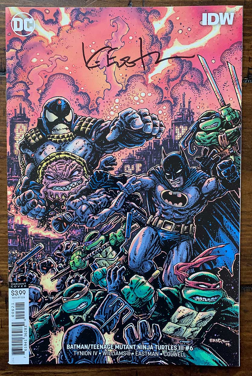 Batman/TMNT III Issue #6 Eastman Variant Cover – Signed