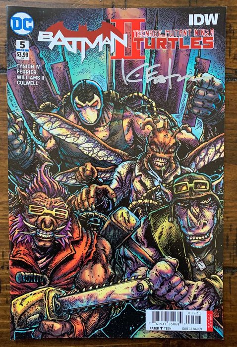 Batman/TMNT II #5 EASTMAN COVER – Signed – Kevin Eastman Studios