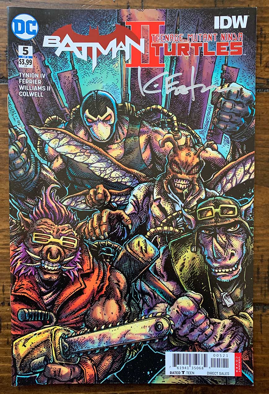 Batman/TMNT II #5 EASTMAN COVER – Signed