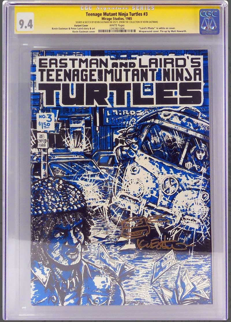 Tmnt 3 Variant Cover Cgc 94 - 