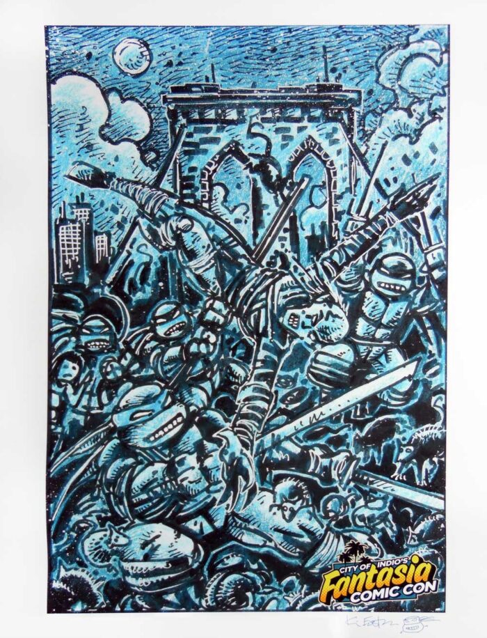 Fantasia Comic Con Print, signed w/remarque