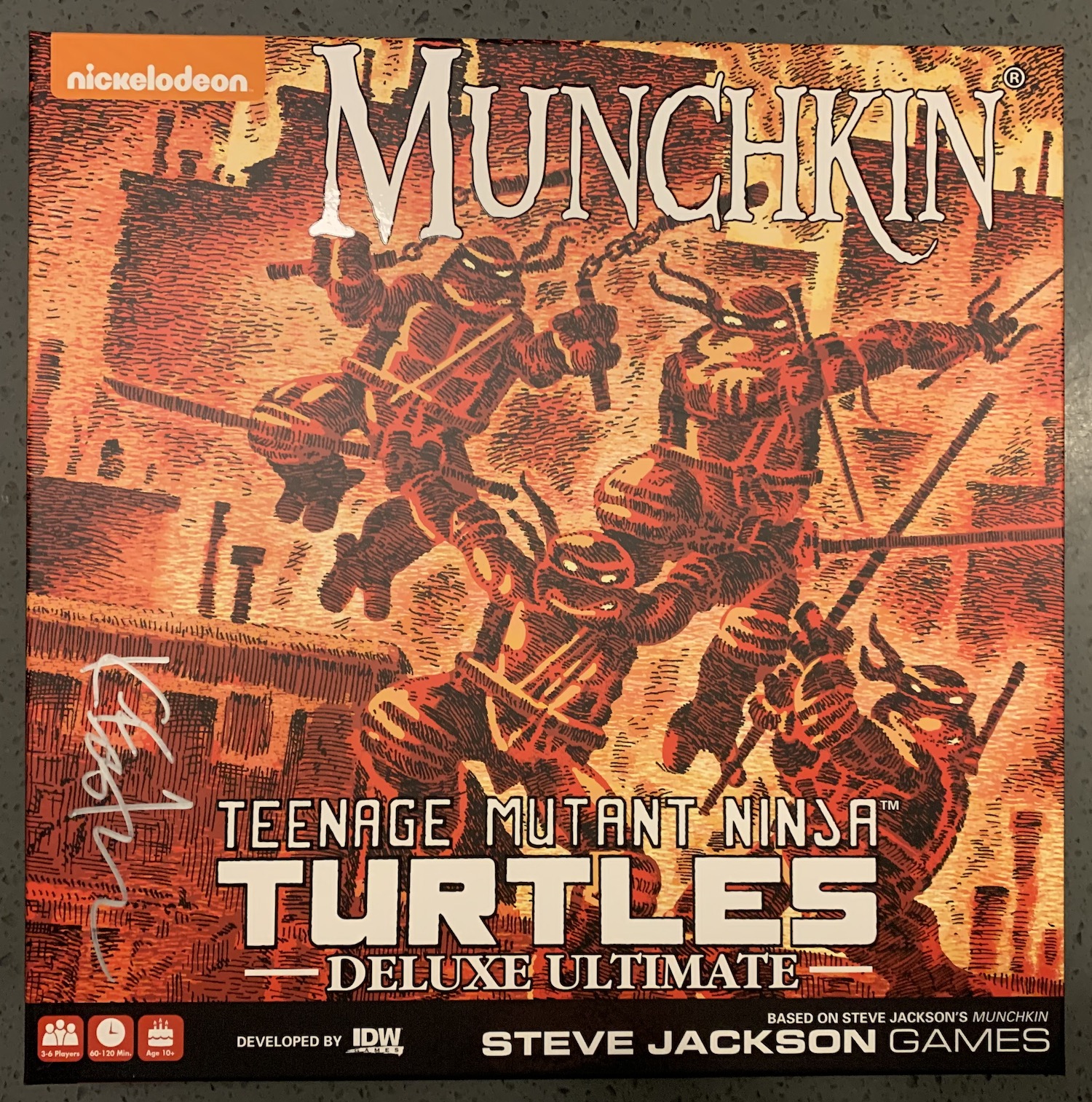 Munchkin Teenage Mutant Ninja Turtles Deluxe Board Game Steve Jackson Games