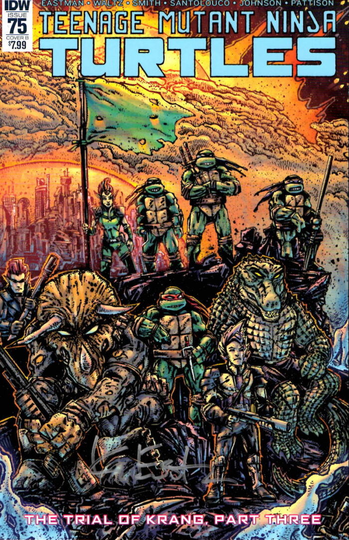 TMNT 75 Cover B Signed – The Trial of Krang Part Three