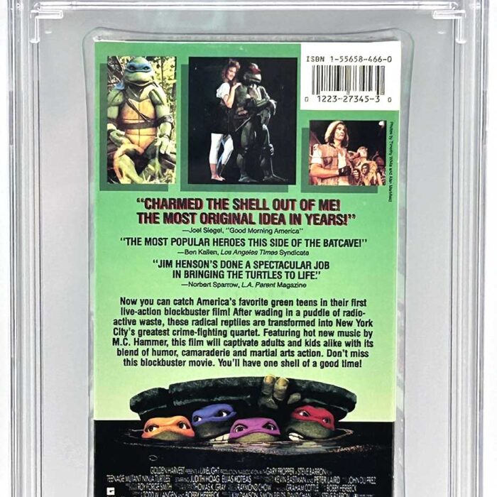 TMNT The Movie VHS 1990 CGC Pedigree Collection Grade 9.8 Signed