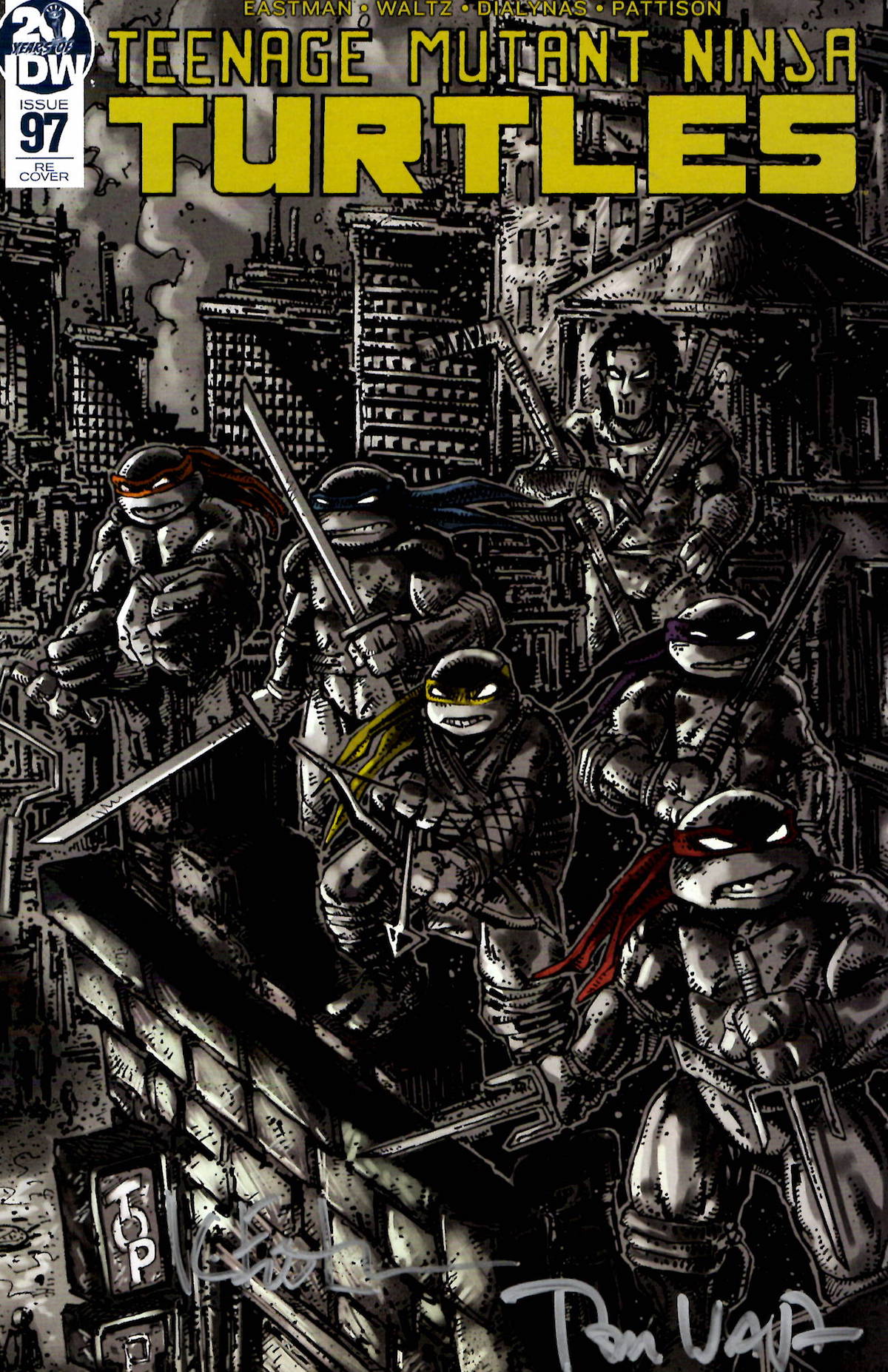 TMNT 97 Fan Club Variant Signed by Eastman and Waltz – Back in Stock!!!