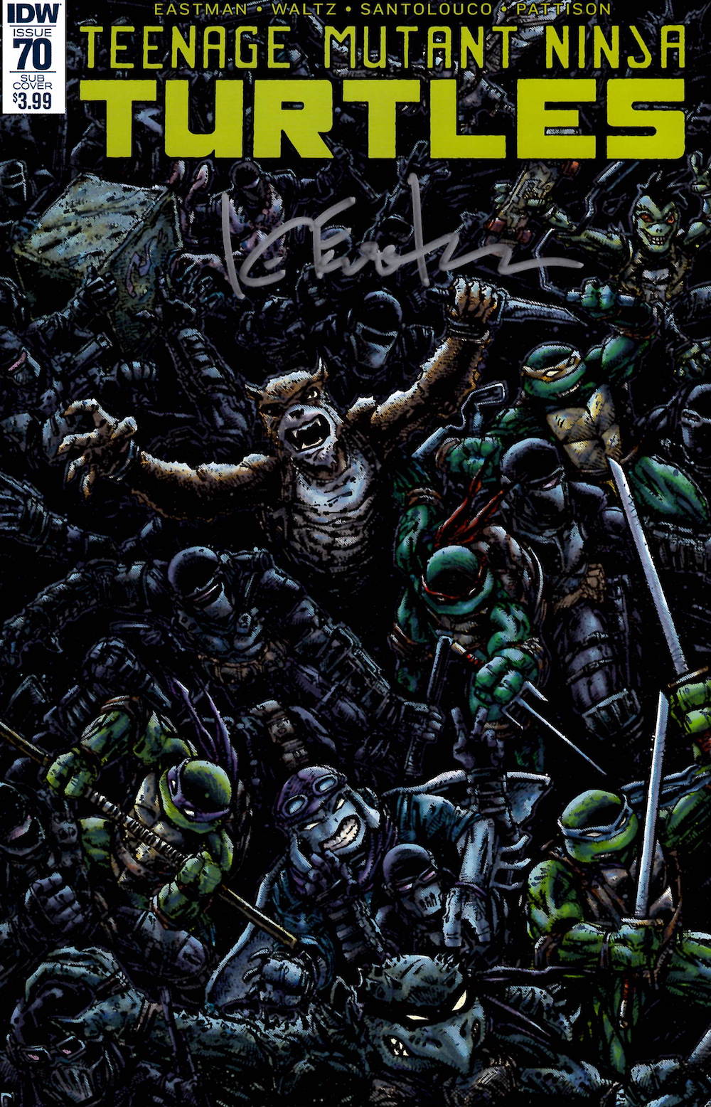 TMNT 70, Subscription Cover – Signed