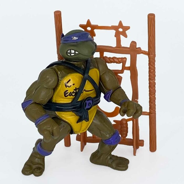 Donatello – 1988 (Soft Head) with weapons rack!