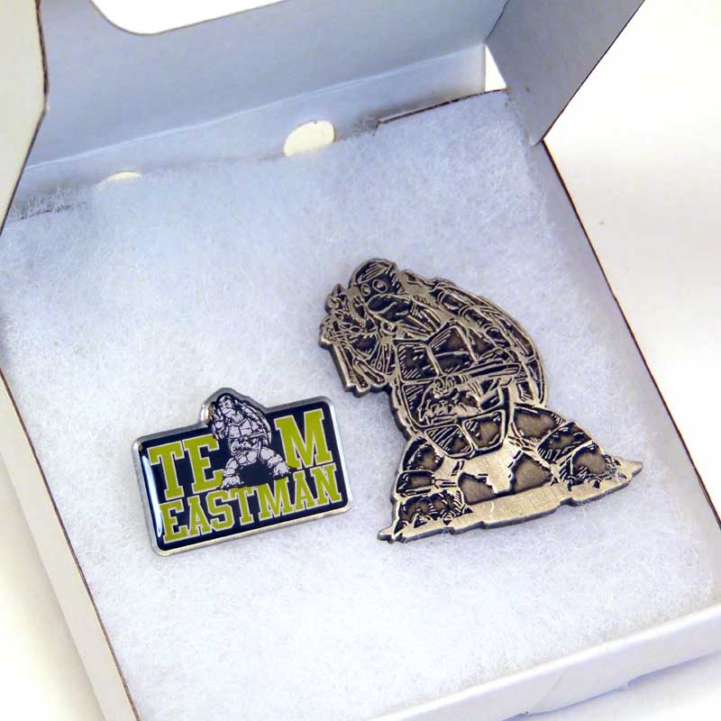 The First Turtle and Team Eastman Pin Set