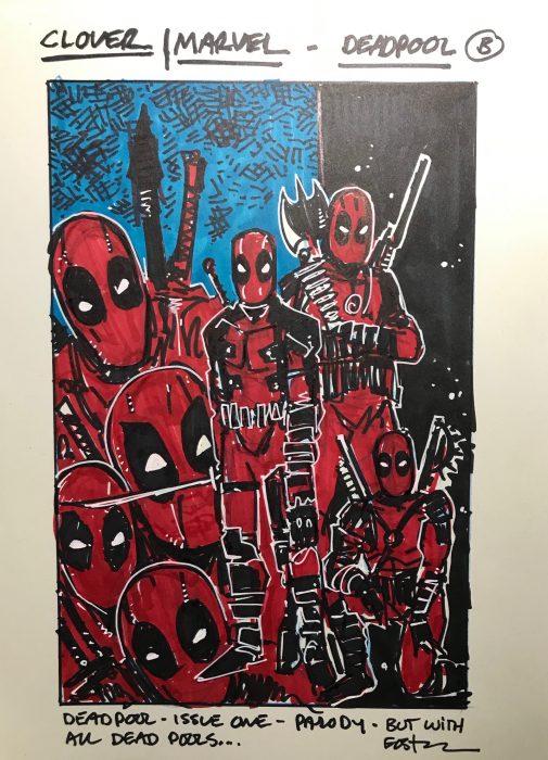 Deadpool #1 Cover Variant B Comic Art