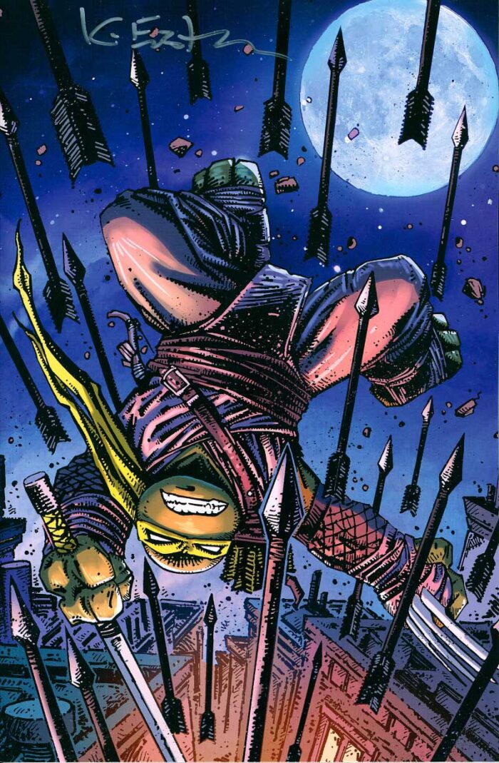 TMNT #100 Planet Awesome Collectibles Eastman Variant – Signed – Back in stock