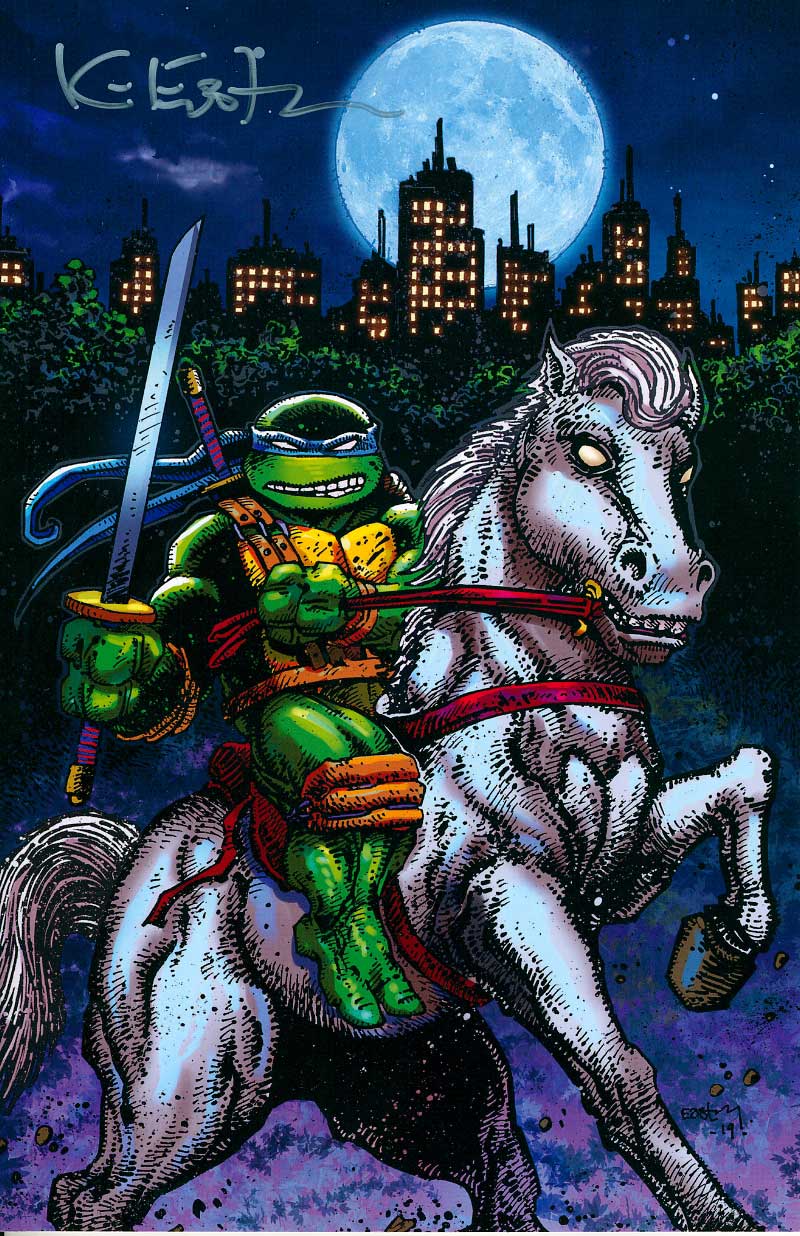 Teenage Mutant Ninja Turtles 99 Kevin Eastman variante Eastman ciudad en guerra casi nuevo 