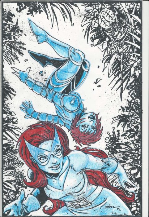 Final Large Cover Concept X-Men #1 Comic Art