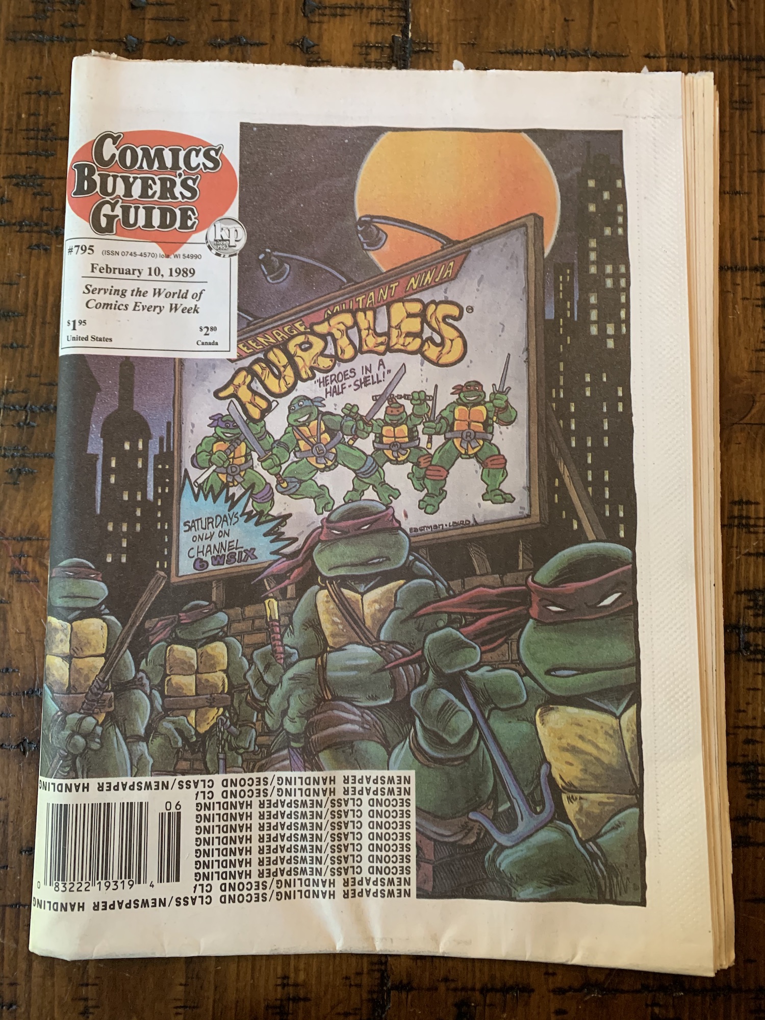 Comics Buyer’s Guide, Issue #795 – Special Turtles Issue – Back In Stock!!!
