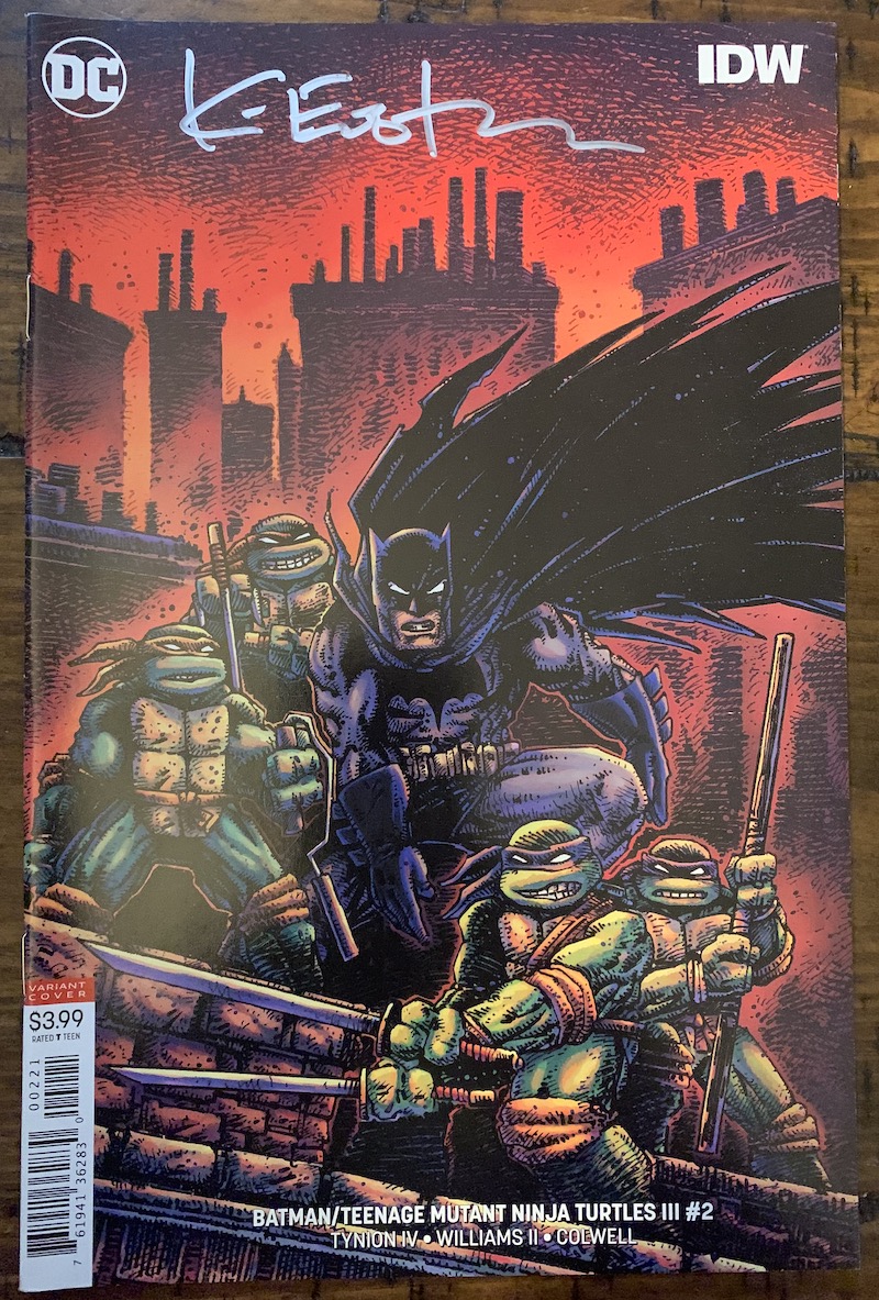 Batman/TMNT III Issue #2 Eastman Variant Cover – Signed
