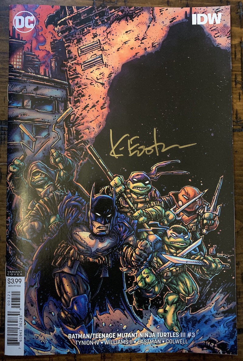 Batman/TMNT III Issue #3 Eastman Variant Cover – Signed