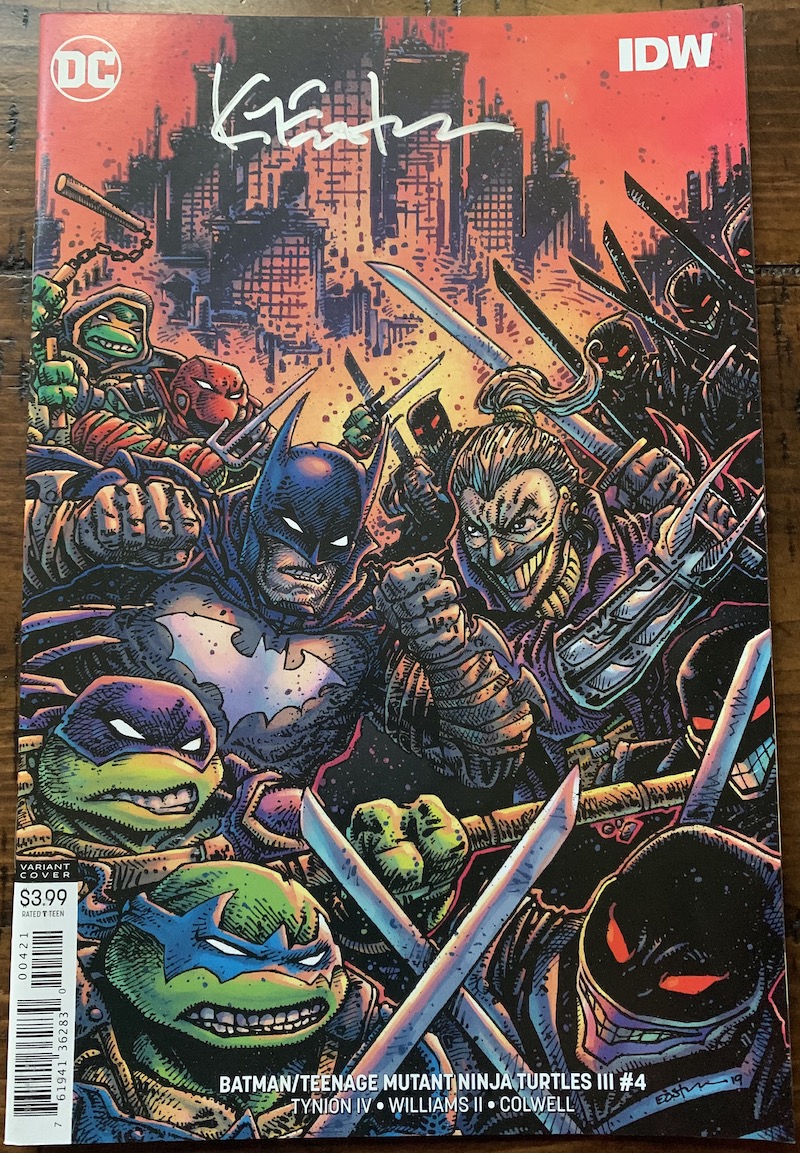 Batman/TMNT III Issue #4 Eastman Variant Cover – Signed