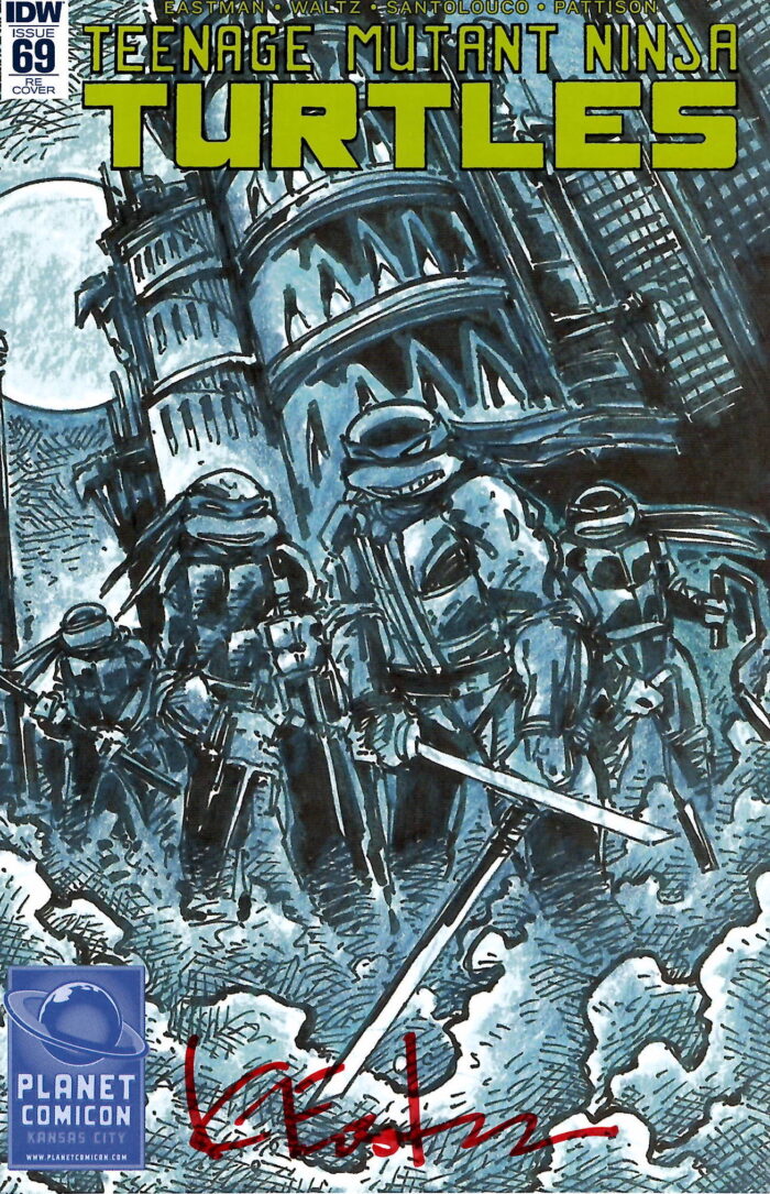 TMNT #69 Planet Comicon Variant – Signed on cover by Kevin – Back In Stock