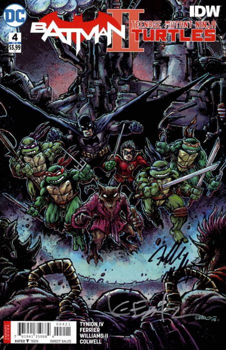 Batman Tmnt Iii Issue #6 Eastman Variant Cover – Signed – Kevin Eastman 