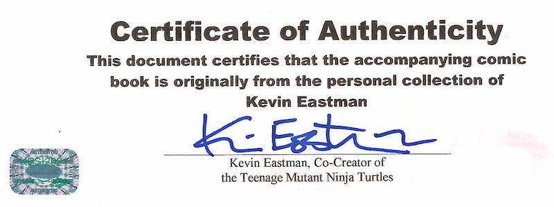 Kevin Eastman Signed RAPHAEL Sketch On Limited Edition TMNT 100 Cover