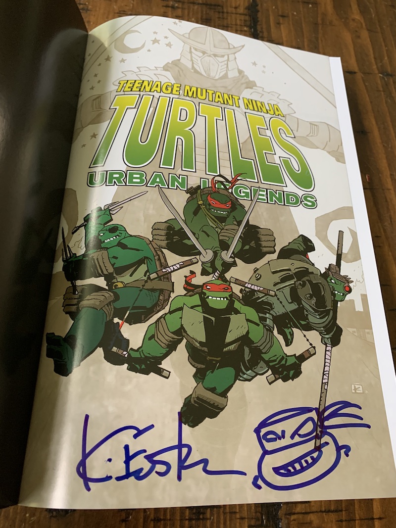 Teenage Mutant Ninja Turtles: Urban Legends, Vol. 2 Signed with Head Sketch