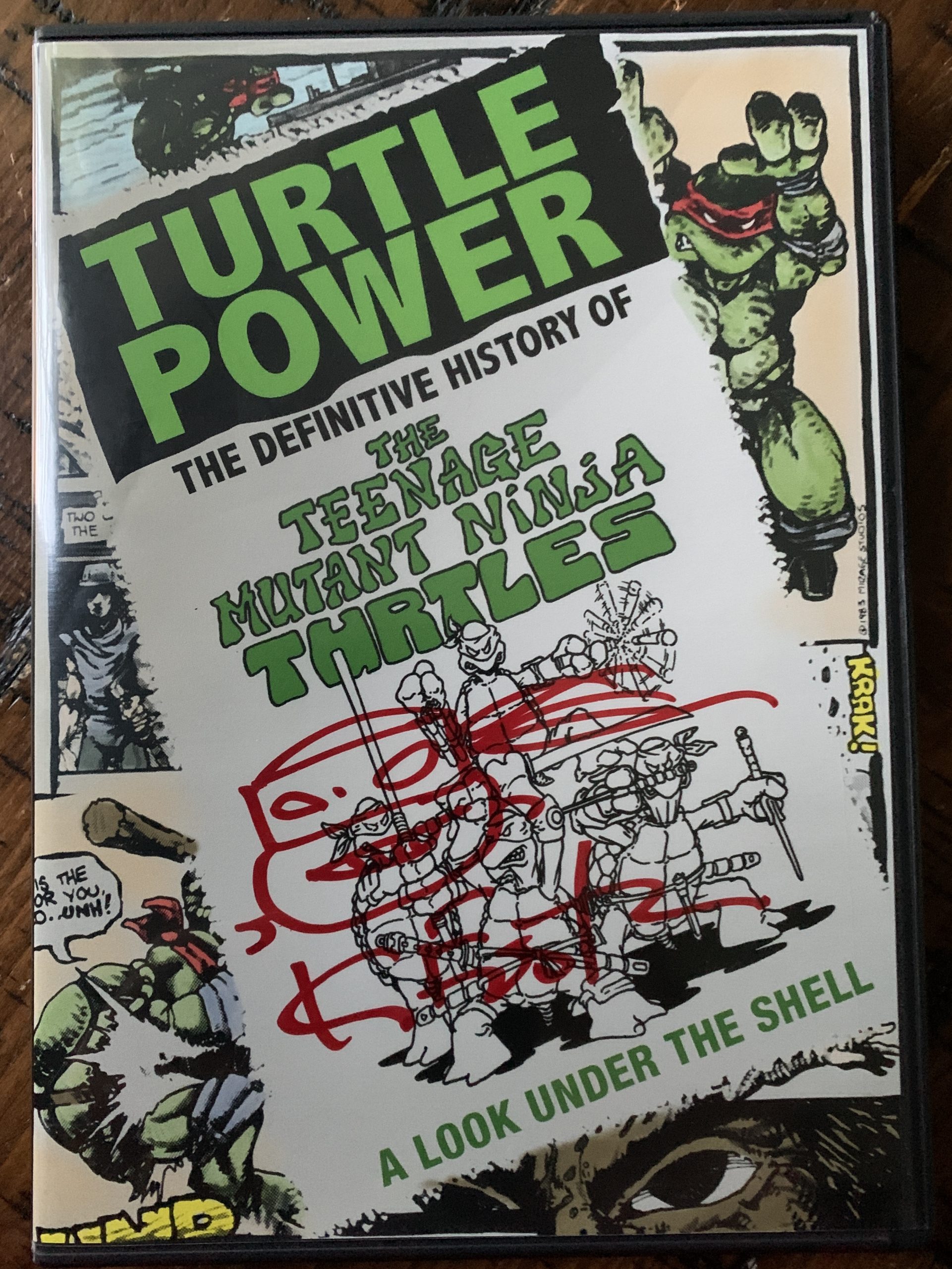 Turtle Power: The Definitive History Of The Teenage Mutant Ninja Turtles DVD SIGNED
