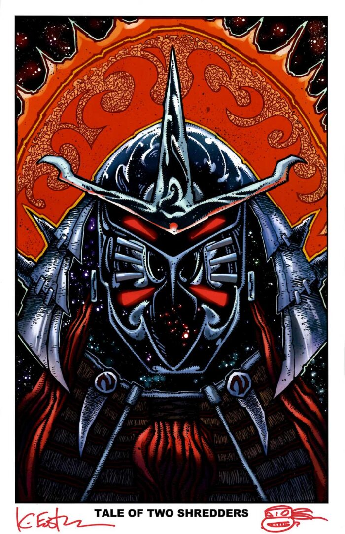 Tale of Two Shredders – Signed print with head sketch remarque