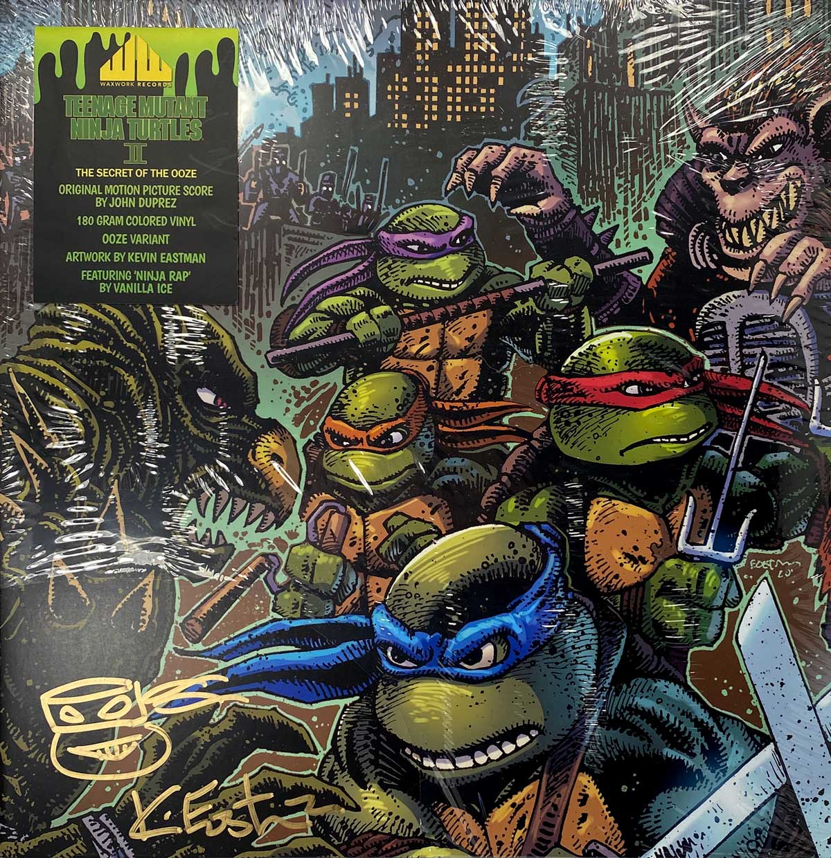 Teenage Mutant Ninja Turtles Part II: The Secret of the Ooze - SIGNED LP