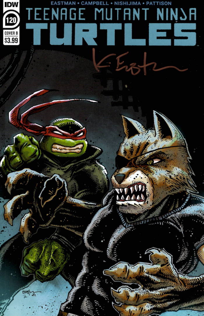 TMNT 120 Eastman Cover B SIGNED by Kevin