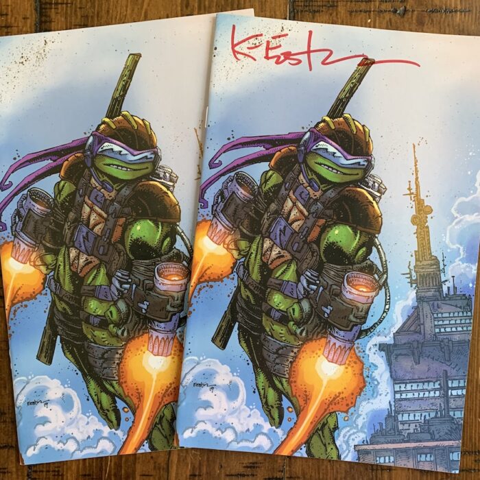 TMNT #98 Two Book Special – Planet Awesome Eastman Variant – Signed