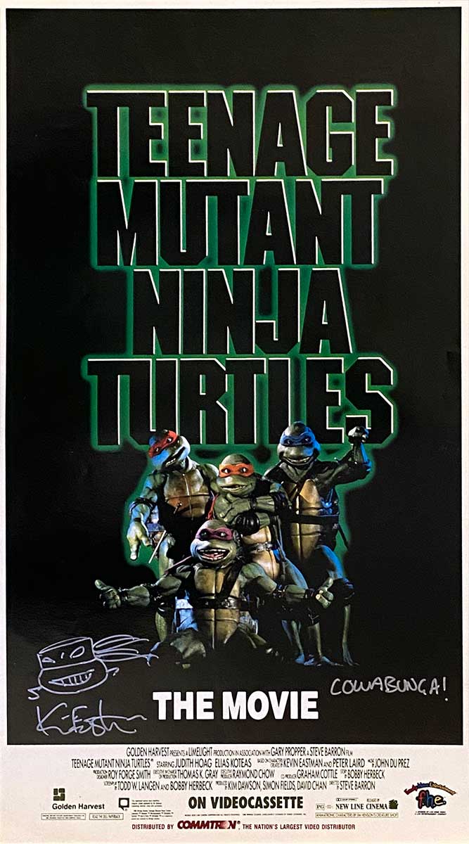 1990 Poster TMNT Movie Release – SIGNED