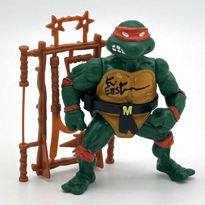Michaelangelo – 1988 with weapons rack