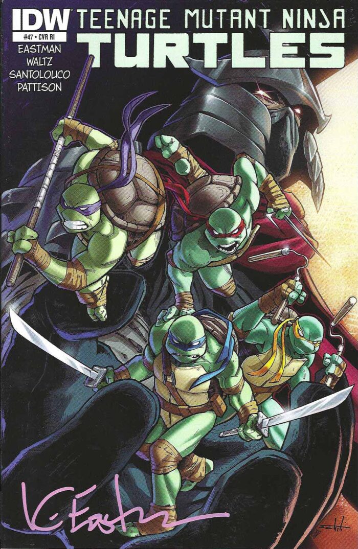 TMNT Issue #47 RI  1:10 Valerio Schiti Variant – Signed
