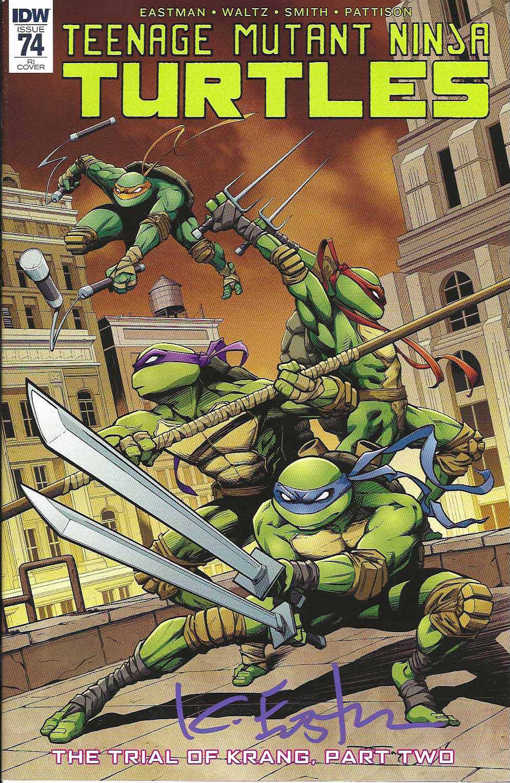 TMNT #74 RI – Cover – Signed