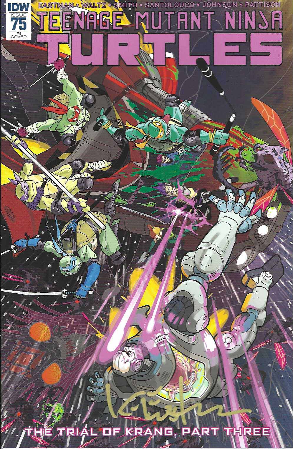TMNT Issue #75 Retailer 1:10 Variant – Signed