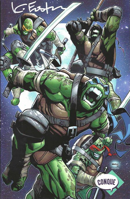 TMNT 76, Cover B – Signed by Kevin – Kevin Eastman Studios