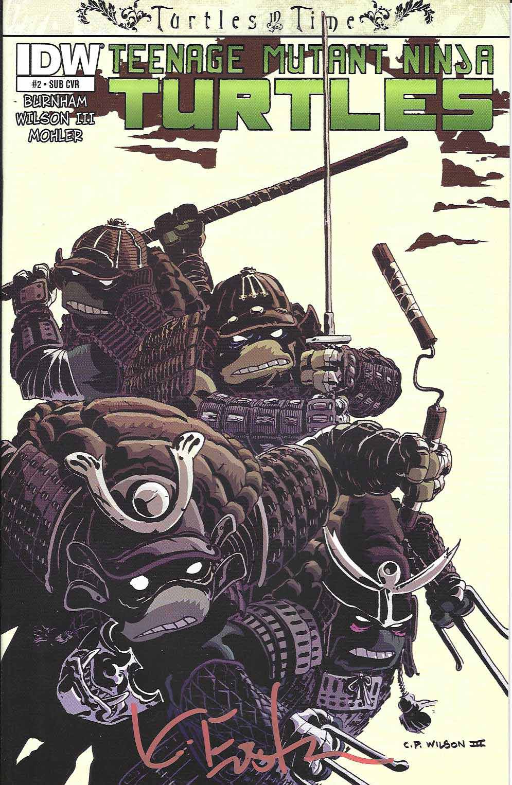 TMNT: Turtles In Time #2- Subscription Cover – Signed