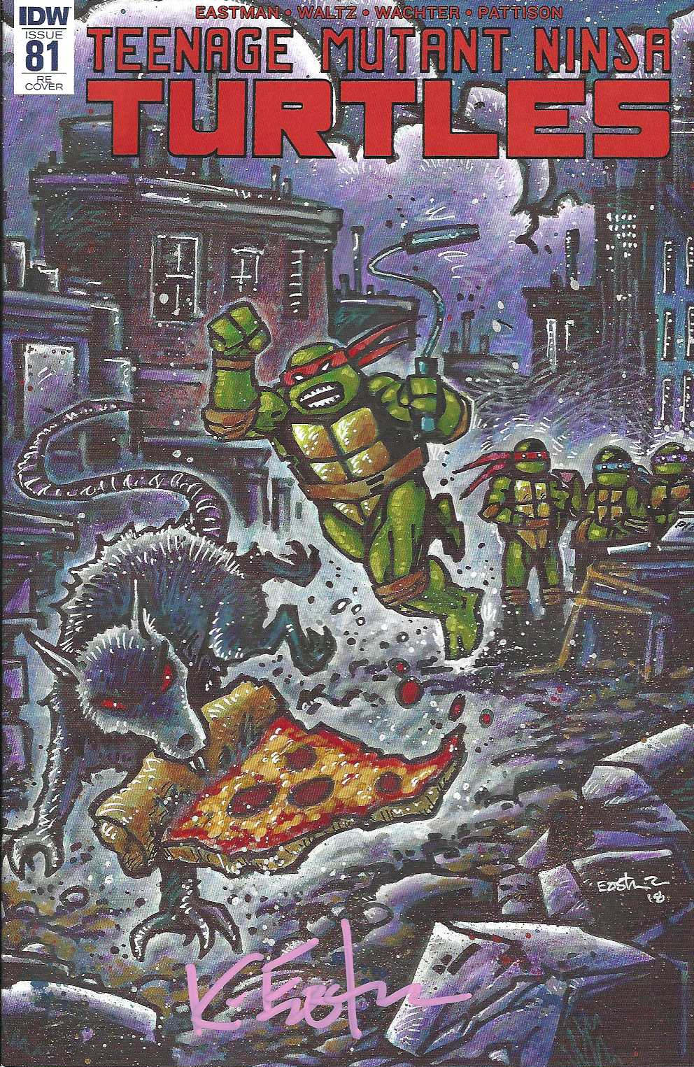 TMNT 81 RE – The Nerd Store Variant Color – Signed