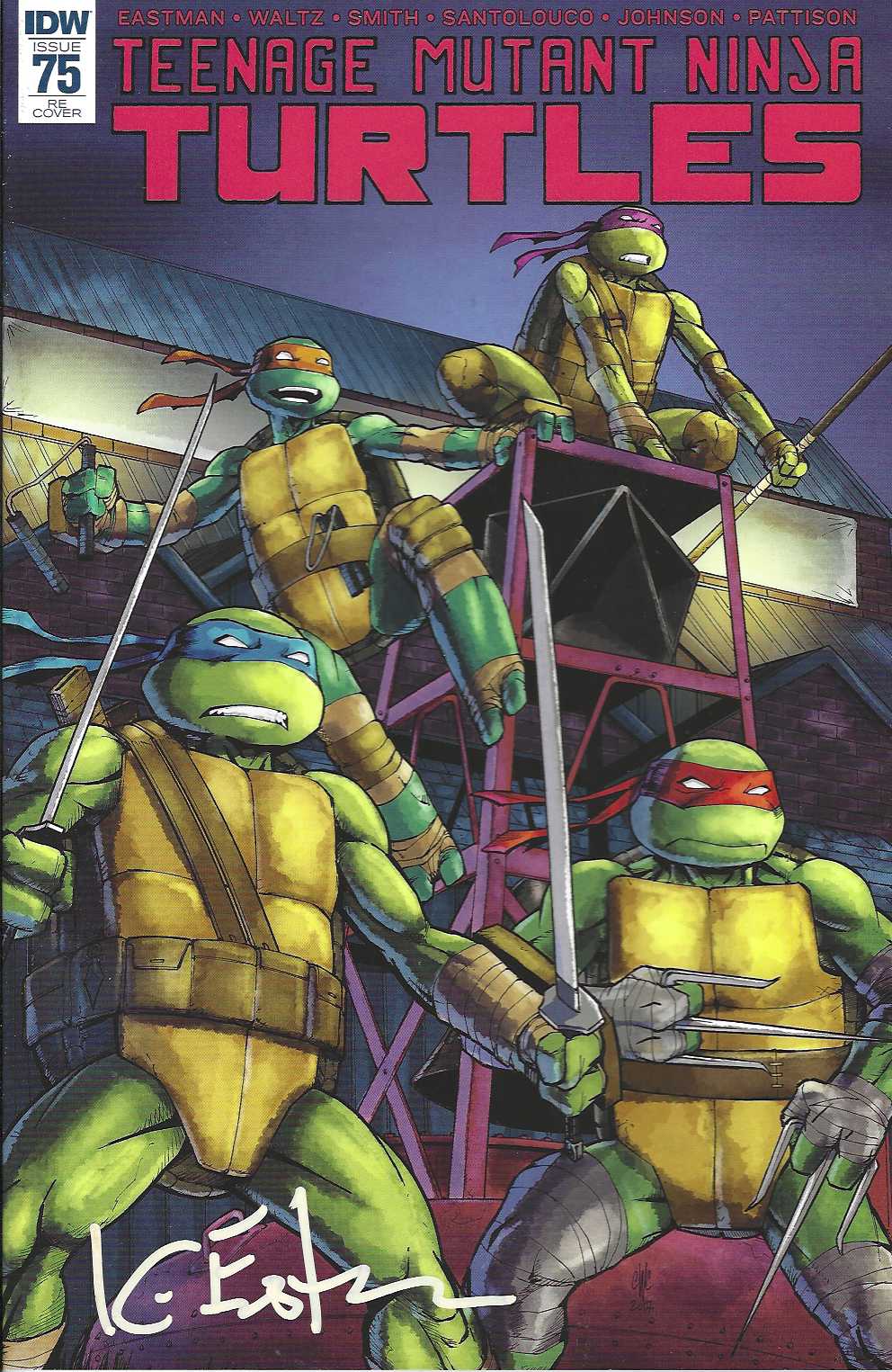 TMNT Issue #75 Giant Robot Variant – Signed