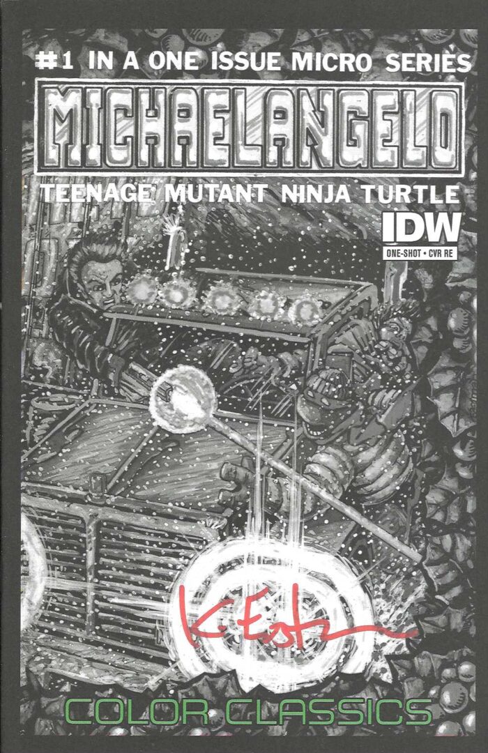 Color Classics Micro-Series MICHAELANGELO 1- Jetpack Variant – SIGNED