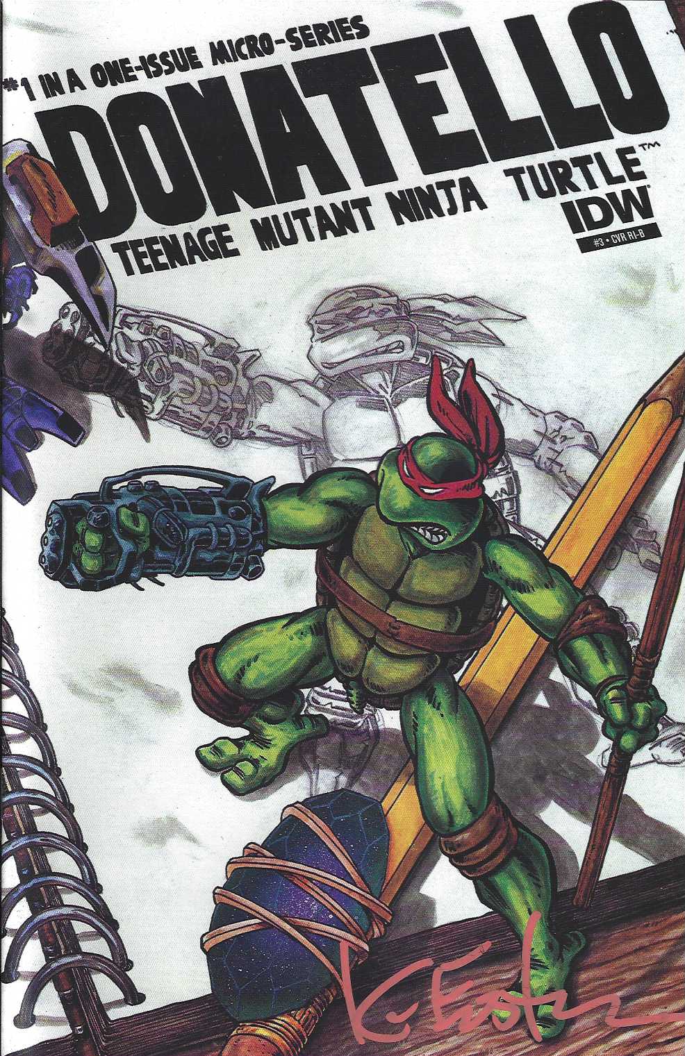 TMNT Cover RI-B Micro-Series #03 Donatello
