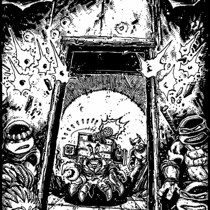 TMNT Issue 121 Original Art – featuring Mikey, Leo and Raph