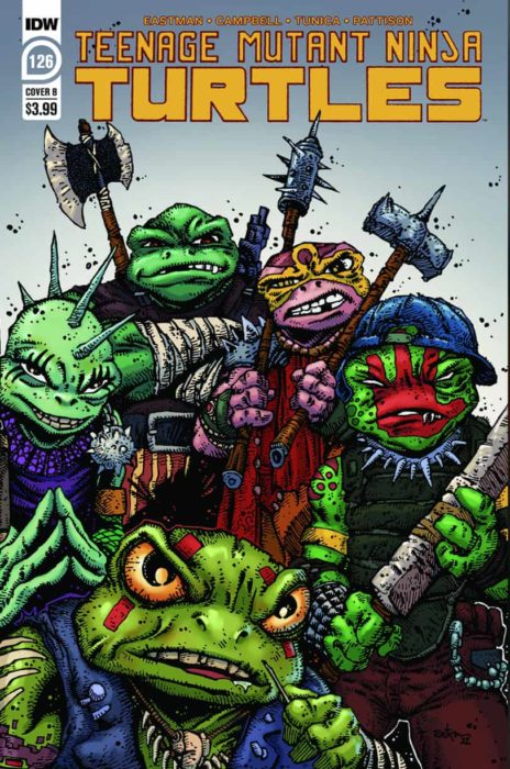 TMNT Issue 126 Original Art – Punk Frogs – Kevin Eastman Studios