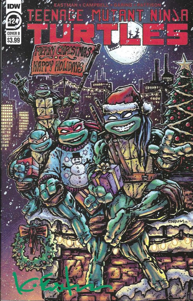 TMNT 124 Cover B Eastman Variant – Signed – Kevin Eastman Studios