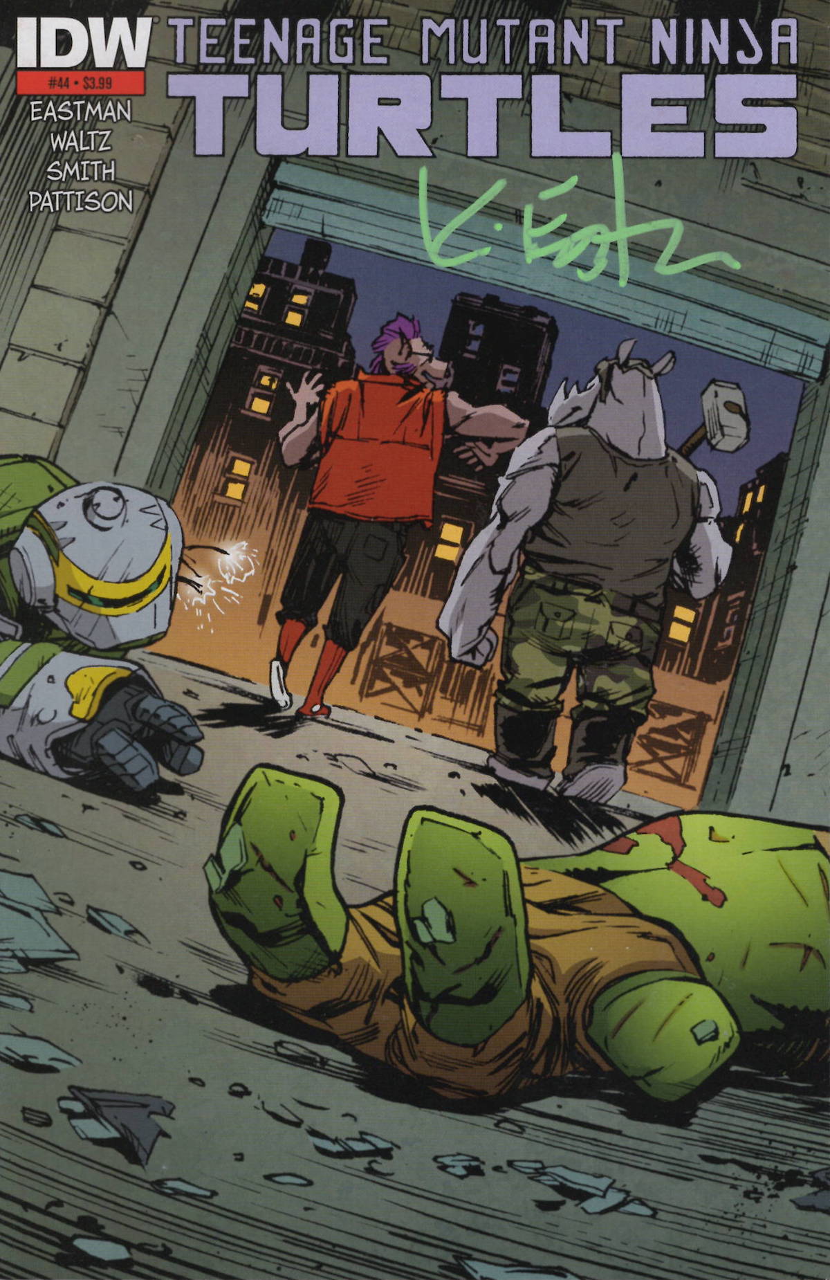 TMNT 44 2nd Printing – Signed on Cover