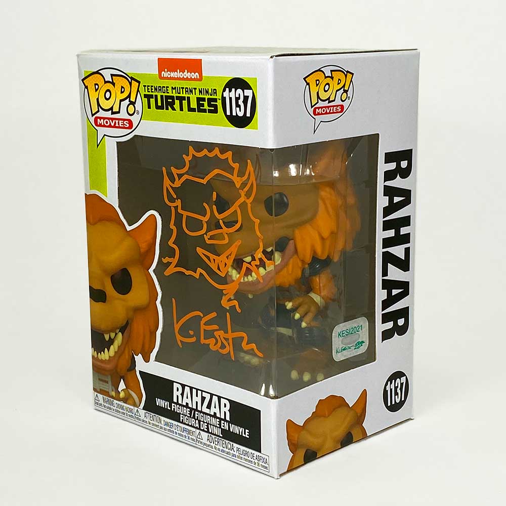 Slightly Damaged – Funko TMNT Exclusive RAHZAR #1137 – Signed with Head Sketch