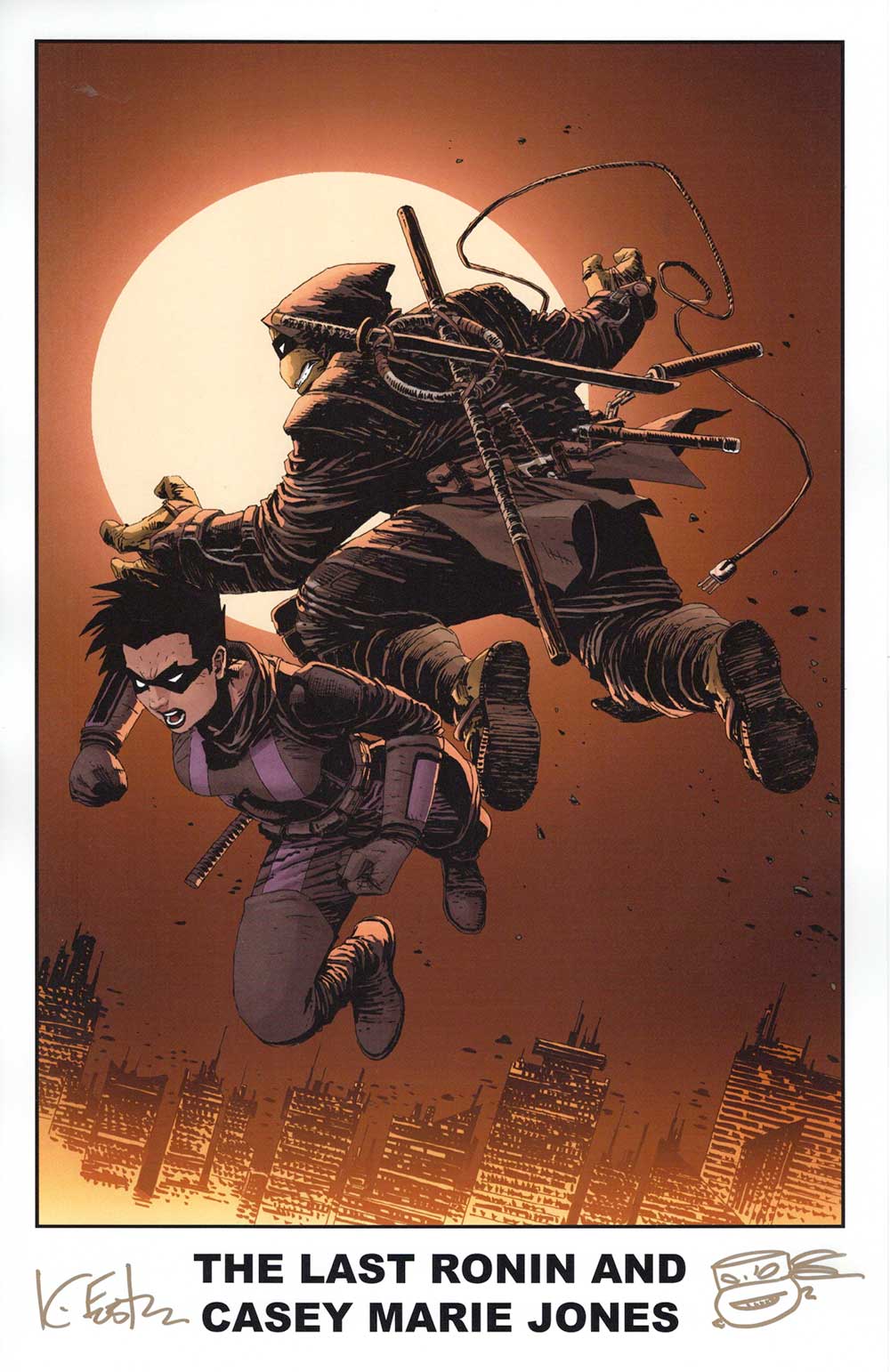 The Last Ronin and Casey Marie Jones, Print – Signed with a headsketch remarque