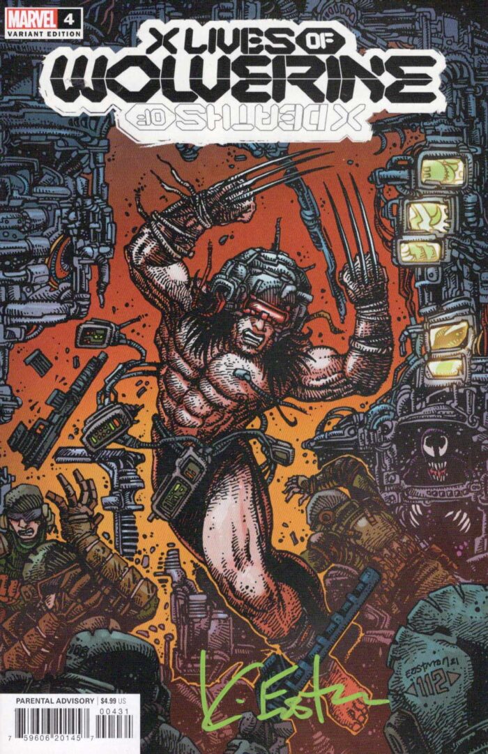 Marvel X Lives Of Wolverine #4 Lives Of Wolverine Variant By Kevin Eastman- Signed
