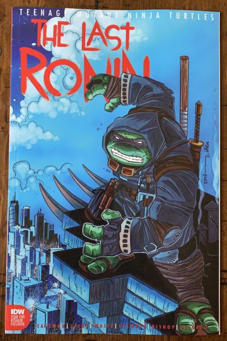 Tmnt Last Ronin #5 (lavigne & Eastman Variant) With Signed Tip-in-plate 